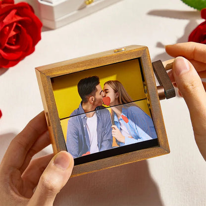 Custom Photo Flipbook Frame Animation Machine-Couple Valentines Gifts