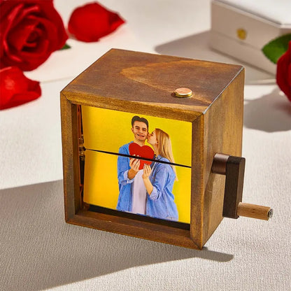 Custom Photo Flipbook Frame Animation Machine-Couple Valentines Gifts