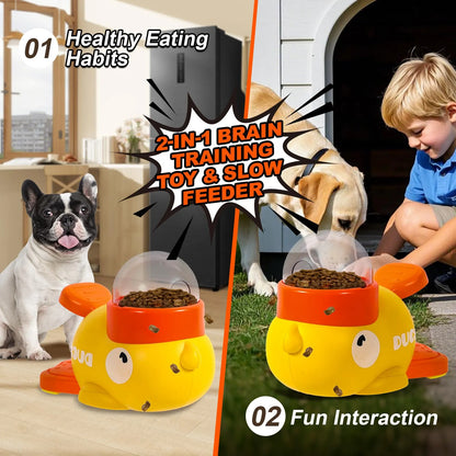 FurryDise™-SmartPaw 2-in-1 Puzzle Feeder – Slow Down, Stay Sharp!