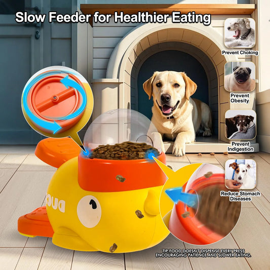 FurryDise™-SmartPaw 2-in-1 Puzzle Feeder – Slow Down, Stay Sharp!