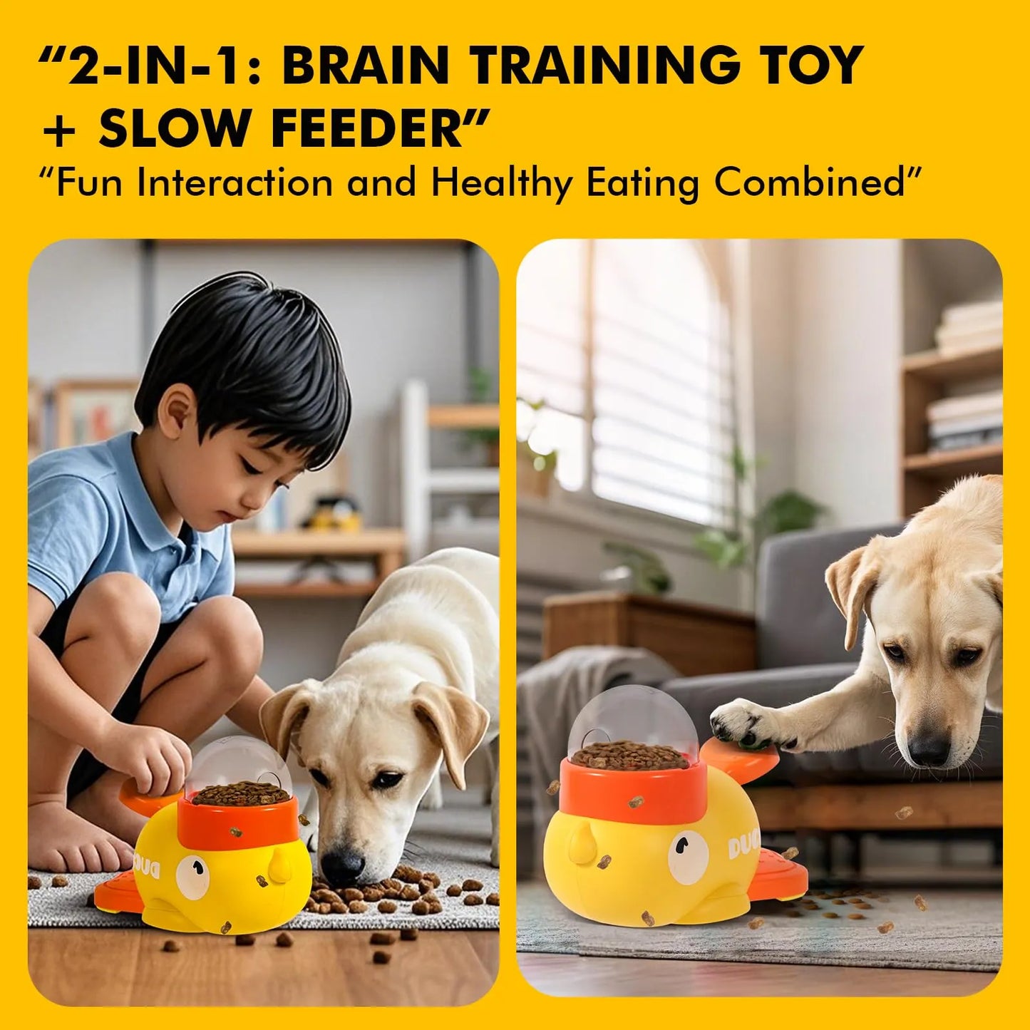 FurryDise™-SmartPaw 2-in-1 Puzzle Feeder – Slow Down, Stay Sharp!