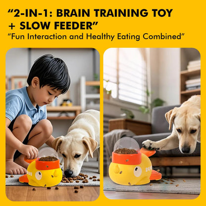 FurryDise™-SmartPaw 2-in-1 Puzzle Feeder – Slow Down, Stay Sharp!