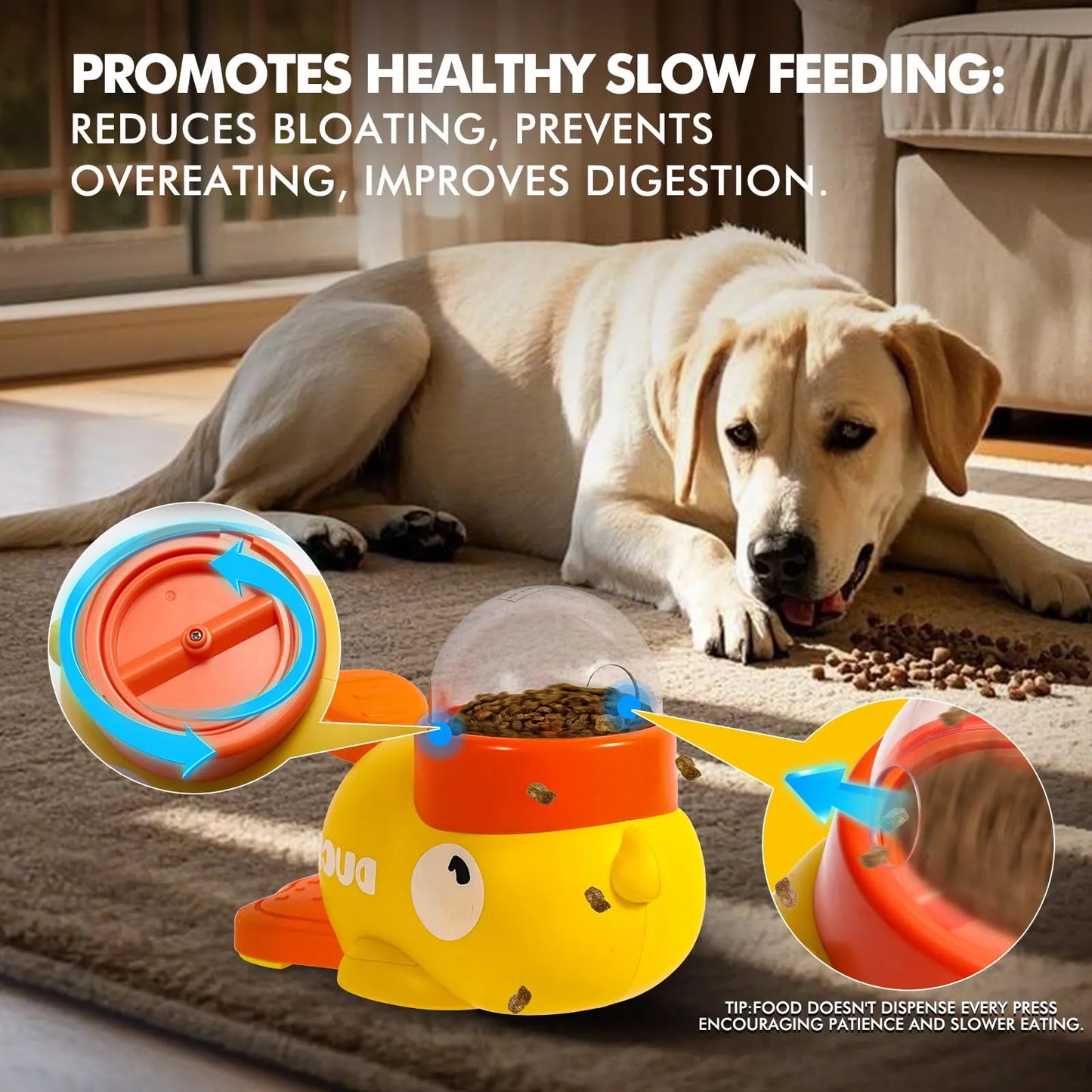 FurryDise™-SmartPaw 2-in-1 Puzzle Feeder – Slow Down, Stay Sharp!
