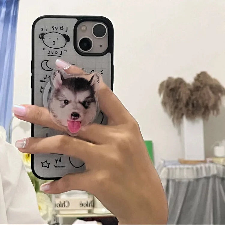 Customized Pet Face Phone Grip Holder For Pet Lovers