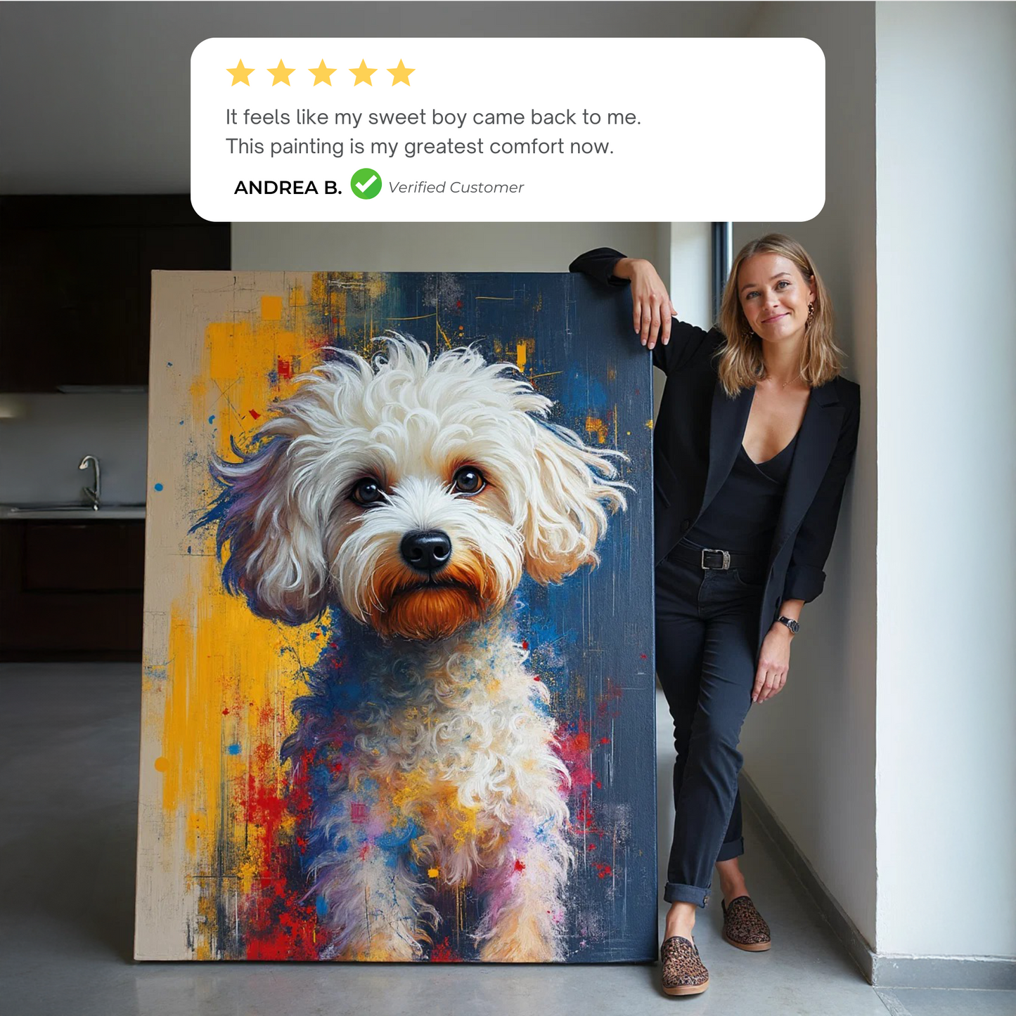 Custom Pet Portrait - Abstract Style Bondel Co. 