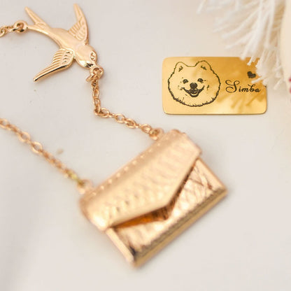 A Letter From Your Pet Personalized Engraved Necklace