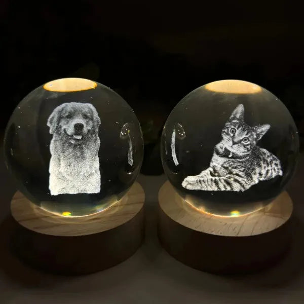 Custom 3D Photo Crystal Ball