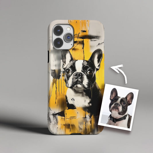 FurryDise-Graffiti-Black&White Ink Dots Phone Case