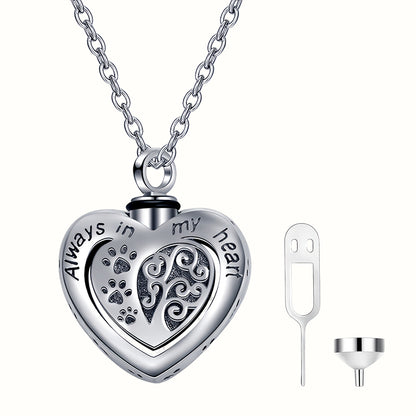FurryDise-Cremation Urn Necklace - Always In My Heart